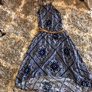 Blue Children’s place high- low, halter dress